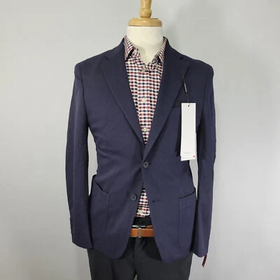 Abrigo Blazer Deportivo Para Hombre Calvin Klein Dos Botones MIEMBRO Nylong BLEND Talla 38S NUEVO Foto 1 de 4