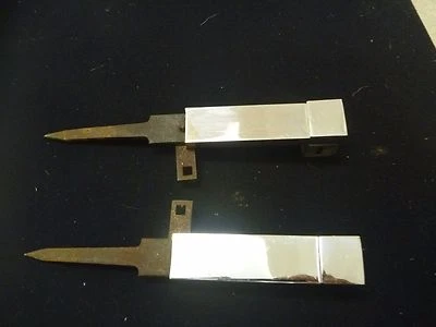 ART DECO ANTIQUE ORIGINAL CURTAIN RAIL FITTING  ENDS  CHROME   RARE  - Image 1 of 4