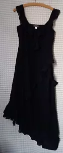 Chiffon- Abend/Sommerkleid, Gr.36, schwarz - Bild 1 von 1