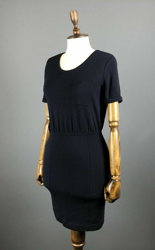 Abito donna BURBERRY BRIT blu navy lana manica corta taglia US 4