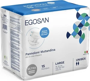 Egosan Ultra Incontinence Adult Large Diaper Brief Maximum Absorbency 60 Ct - Picture 1 of 7