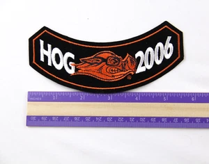 2006 HARLEY DAVIDSON OWNERS GROUP HOG Membership Rocker Patch Vest Jacket Cycle - Picture 1 of 2