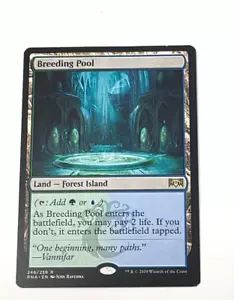 Magic The Gathering -🌱Piscina de cría 💦-Rara casi nueva Forest Island Ravnica Allegiance - Imagen 1 de 2