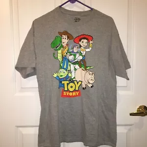 T-shirt Disney's TOY STORY personaggio grigio ~ grande uomo XL ~ nuova senza etichette - Foto 1 di 4