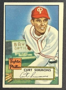 1952 Topps Curt Simmons #203 GD Crease Philadelphia Phillies - Picture 1 of 4