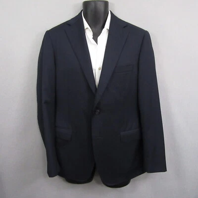 Abrigo Deportivo Samuelsohn Para Hombre 39R Azul Blazer Ing Loro Lana Piana Super 120s Foto 1 de 4