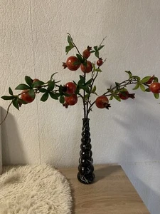 Kunsblumen 2x inklusive Glasvase Marmoroptik - Bild 1 von 3