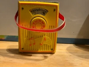 Fisher Price Vintage 1972 Music Box Pocket Radio Raindrops Falling On My Head - Picture 1 of 8