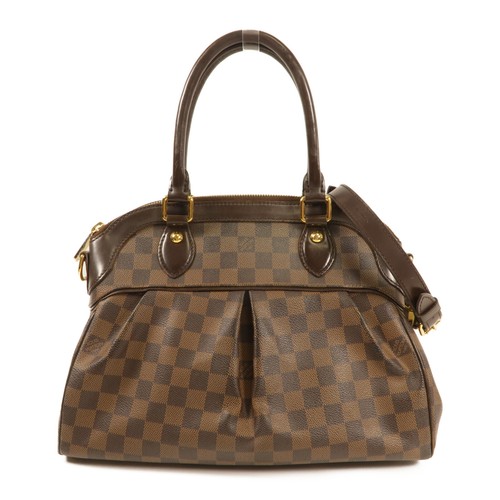 LOUIS VUITTON（LV） Borsa a tracolla Louis Vuitton LV GHW Trevi 2 vie borsa a mano N51997 marrone damier
