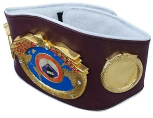 Te Mondo Boxe Organizzazione Wbo Champion Cintura Sintetico Pelle Adulti Wbc Ibf - Picture 1 of 3