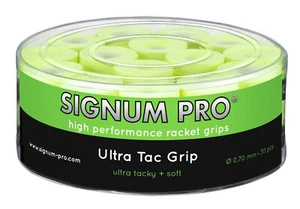SIGNUM PRO Ultra Tac Grip Yellow Overgrips Jar with 30 Ultra tacky + Soft - Picture 1 of 1