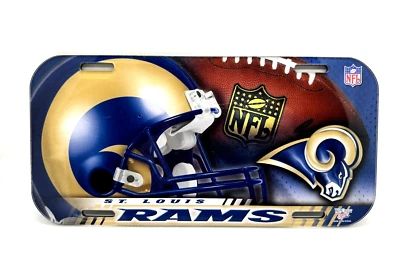 St Louis NFL Vanity WinCraft Alta Definición Acrílico Placa de Licencia Hecha en EE. UU. Foto 1 de 4