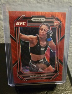2023 Panini Prizm UFC Tabatha Ricci RC Ruby Red Wave Prizm #108
