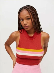 Urban Outfitters BDG Red Waffle Knit Tank Top In Red Size Medium UK 10-12 BNWT - Picture 1 of 10