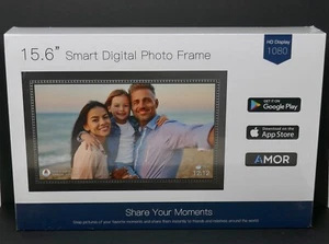 15.6" AiMOR Wifi 32GB 1080 HD Display Smart Digital Photo Frame SEALED - Picture 1 of 8