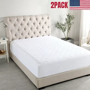 Deep Pocket Mattress Protector Hypoallergenic Breathable Cooling Mattress Cover - Picture 1 of 21