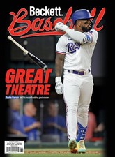 New January 2024 Beckett BASEBALL CARD PRICE GUIDE Magazine w/ADOLIS GARCIA