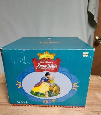 Vintage Treasure Craft Snow White and Dopey Cookie Jar Foto 1 de 4