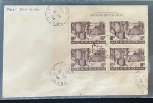Canada 301 Fur Resources FDC - UL Plate Block - Plate No 1 - Picture 1 of 1