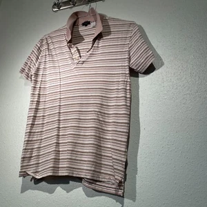 PAUL SMITH Jeans Poloshirt GR. SMALL in Altrosa / bräunliche Rosenstreifen - Bild 1 von 11