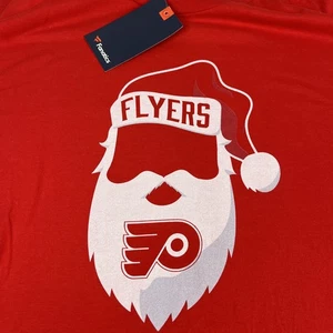 Nueva Camiseta Philadelphia Flyers Santa Face Talla 2XL Fanáticos NHL Hockey Navidad - Imagen 1 de 13