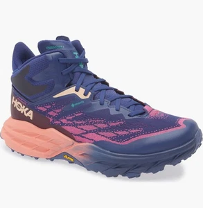 Hoka One One HOKA Speedgoat 5 GORE-TEX Mid Bellwether azul camelia para mujer 8B - Imagen 1 de 14