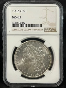 1902-O Morgan Dollar NGC MS 62 - Picture 1 of 4