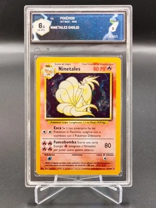 🍀Pokémon GRAAD 6.5 Ninetales 12/102 swirl Set Base ITALIANO bgs psa Pokemon🍀 - Picture 1 of 5