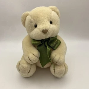 Peluche orsacchiotto Harrods Knightsbridge crema nastro verde 15 cm giocattolo morbido regalo - Foto 1 di 13