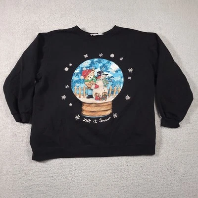 Sudadera de Navidad Cascanueces De Colección Para Mujer 2XL Abuela Negra Globo de Nieve Peluche Foto 1 de 4