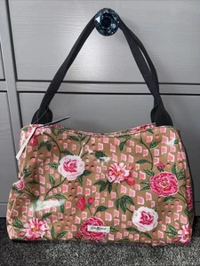 Cath Kidston Teerose Print Top Handle Handtasche, mehrere Taschen. Neu Mit Etikett - Bild 1 von 10