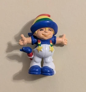 Figura de PVC Rainbow Kids 1980 de colección con pincel - años 80 Wallace Berrie Portugal - Imagen 1 de 6