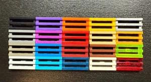 Lego Part 2412 1x2 Tile, Grille | CHOOSE QTY COLOR | WALL Decorative | Washed - Picture 1 of 3