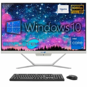 Aio All IN One Touch Screen i7 24 " Full HD Windows 10 16GB 4TB PC Touchscreens - Picture 1 of 8