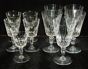 Val St. Lambert "Balmoral" Crystal Stemware Water & Wine Glasses - Picture 1 of 10