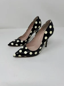 Kate Spade Damenschuhe Größe 6,5 gepunktete hochhackige Pumps hergestellt in Italien elegant - Bild 1 von 8