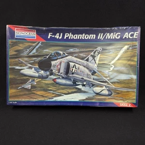 Monograma F-4J Phantom II MiG Ace Fighter Jet 1/48 Modelo Vintage Kit Sellado - Imagen 1 de 8