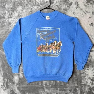 Vintage 90s County's Reminisce Hitch Maine To California Blue Pullover Sweater M - Bild 1 von 8