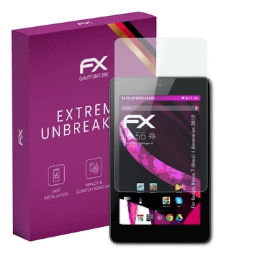 Glass Protector for Google Nexus 7 (Asus) 1.Generation 2012 9H Hybrid-Glass - Image 1 of 4