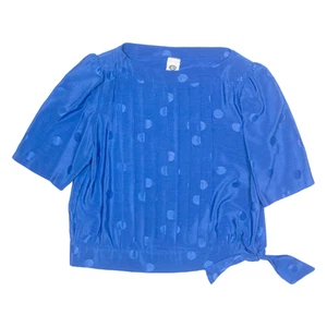 Blusa De Mujer C&A Azul Con Lunares M - Imagen 1 de 6