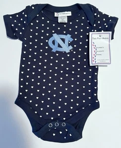 Carolina del Norte Tacones Alquitranados Infantiles Bebés Niñas Creeper Talla 6 Meses Azul con Corazones - Imagen 1 de 4