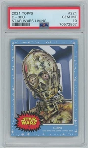 C-3PO (PSA 10) 2021 Topps Star Wars Living Card #221 -867 - Bild 1 von 2