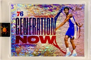 Tarjeta de inversión VJ Edgecombe RARA SSP ROOKIE FOIL GENERATION NOW RC TOPPS COMO NUEVA - Imagen 1 de 1