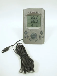 AcuRite Wireless Indoor Outdoor Digital Thermometer Clock - Picture 1 of 3