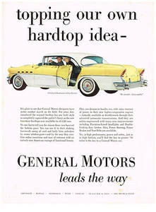 Vintage 1956 Fortune Magazine Ad for Gneral Motors Topping Our Own Hardtop Idea - Picture 1 of 2