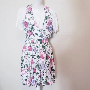 Betsey's Things Vintage Style Floral Jumper Set Womens Size 9/10 (Runs Small) - Picture 1 of 6