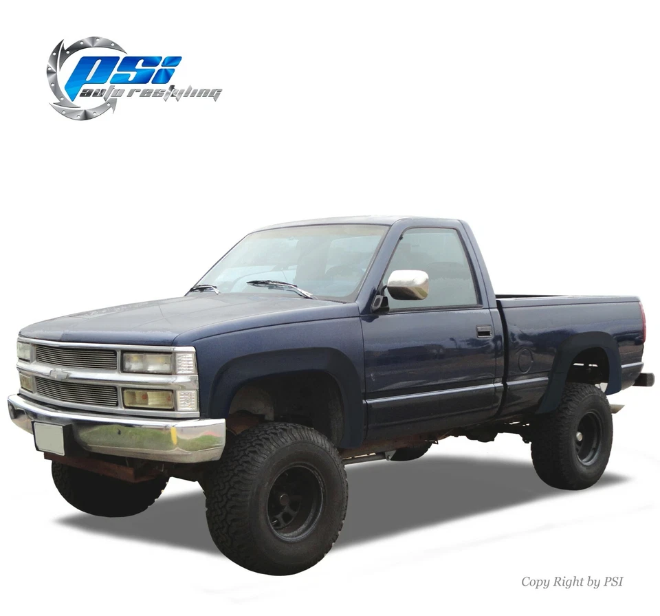Extension Fender Flares Textured Finish Fits GMC Chevrolet C/K 1500 2500 3500 — 第 1/3 张图片