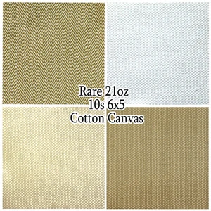 21oz VERY HEAVY COTTON 10s 6X5 DUCK CLOTH CANVAS FABRIC DWR UPHOLSTERY CRAFT 60" - Picture 1 of 84