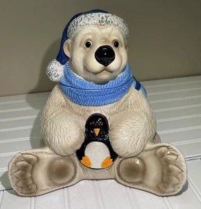 Brrr Bears Cookie Jar By Phyllis Driscoll Big Sky Carvers - Picture 1 of 14