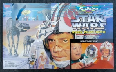 Juego de acción Micro Machines Star Wars Rebel Pilot/Hoth Transforming 1996 sin usar, en caja sellada  Foto 1 de 3